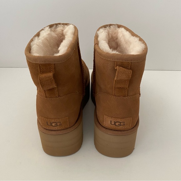 UGG Classic Mini Platform Boots Chestnut 8 - Picture 6 of 10